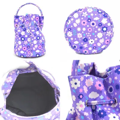Pre-owned Balenciaga Multi-color Purple Nylon Canvas Handbag Shoulder Bag ()