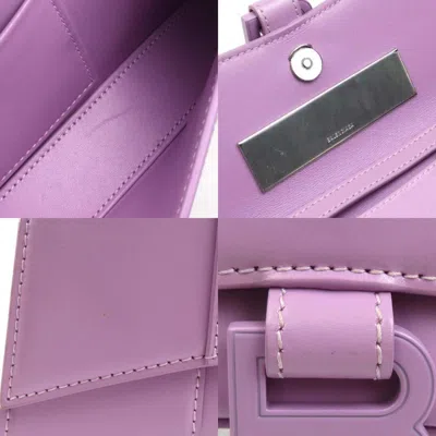 Pre-owned Balenciaga Pink Purple Leather Shoulder Bag ()
