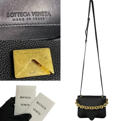 Pre-owned Bottega Veneta Black Leather Handbag Shoulder Bag ()