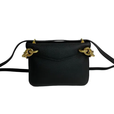 Pre-owned Bottega Veneta Black Leather Handbag Shoulder Bag ()