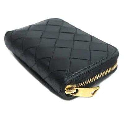 Pre-owned Bottega Veneta Black Leather Long Wallet (bi-fold) ()
