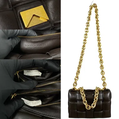 Pre-owned Bottega Veneta Brown Leather Pochette Shoulder Bag ()