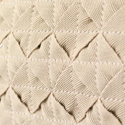 Pre-owned Bottega Veneta Intrecciato Beige Canvas Shoulder Bag ()