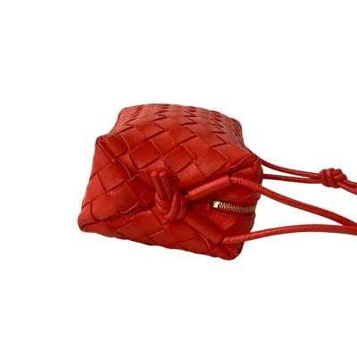 Pre-owned Bottega Veneta Red Color Leather Shoulder Bag ()