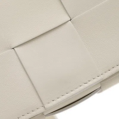 Pre-owned Bottega Veneta White Leather Shoulder Bag ()