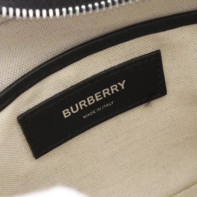 Pre-owned Burberry Beige Black Red Color Leather Shoulder Bag ()