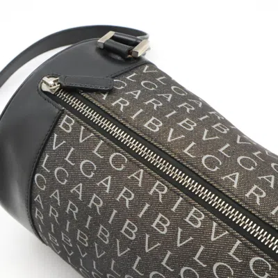 Pre-owned Bvlgari Black Denim Leather Handbag ()