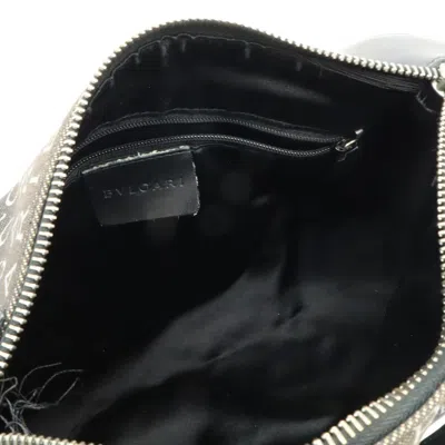 Pre-owned Bvlgari Black Denim Leather Handbag ()