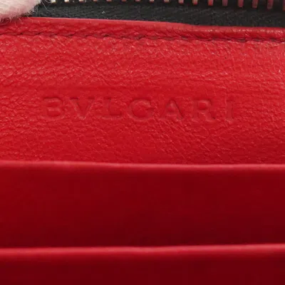 Pre-owned Bvlgari Black Leather Coin Purse/coin Case ()