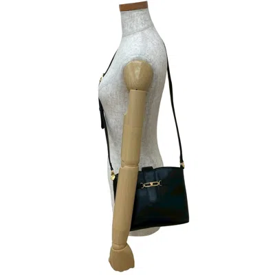 Pre-owned Celine Black Leather Pochette Shoulder Bag ()