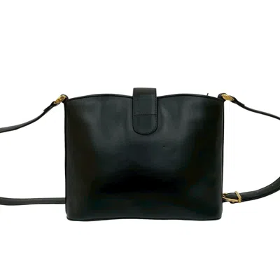 Pre-owned Celine Black Leather Pochette Shoulder Bag ()