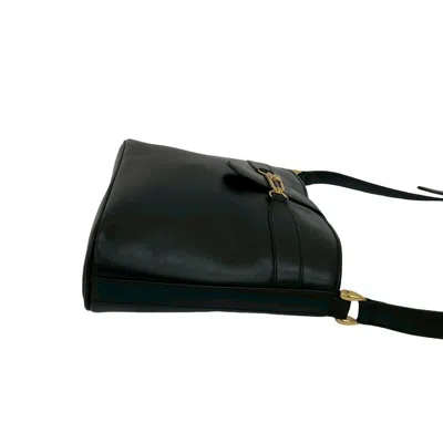 Pre-owned Celine Black Leather Pochette Shoulder Bag ()
