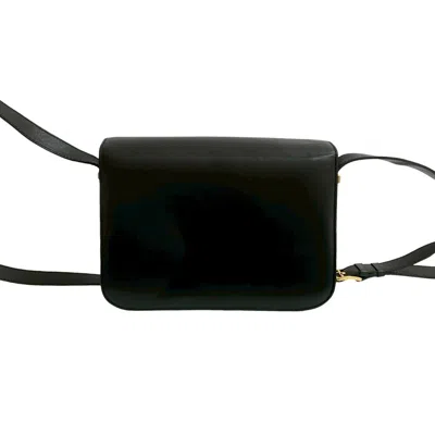 Pre-owned Celine Black Leather Pochette Shoulder Bag ()