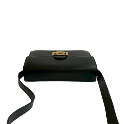 Pre-owned Celine Black Leather Pochette Shoulder Bag ()