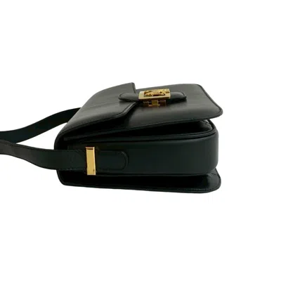 Pre-owned Celine Black Leather Pochette Shoulder Bag ()