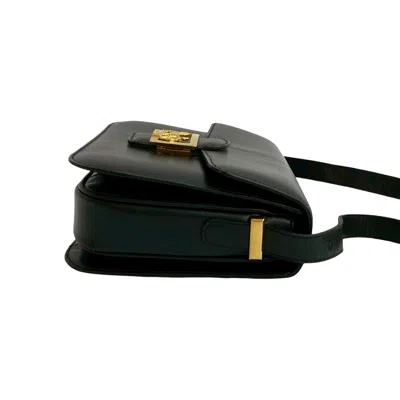 Pre-owned Celine Black Leather Pochette Shoulder Bag ()