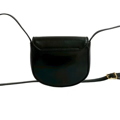 Pre-owned Celine Black Leather Pochette Shoulder Bag ()