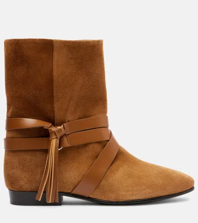 Isabel Marant Rejen Suede Ankle Boots In Brown