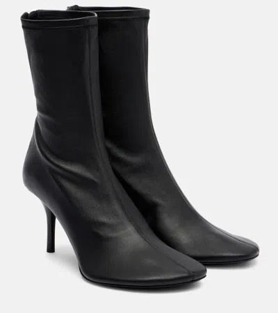 Acne Studios Back Tab Ankle Boot In Black