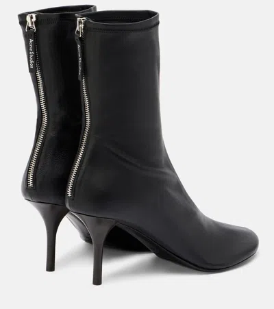 Acne Studios Back Tab Ankle Boot In Black