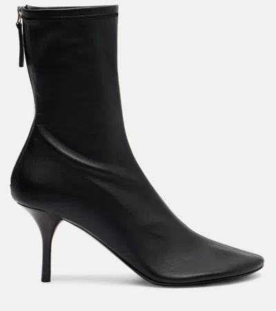 Acne Studios Back Tab Ankle Boot In Black
