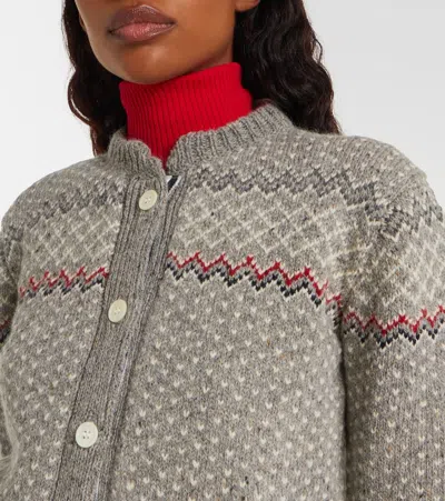 Thom Browne Wool And Mohair Cardigan In Multi