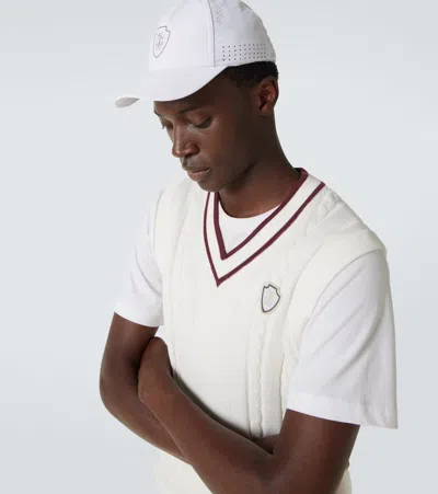 Brunello Cucinelli Men Baseball Cap In Tech Fabric With Logo In Black