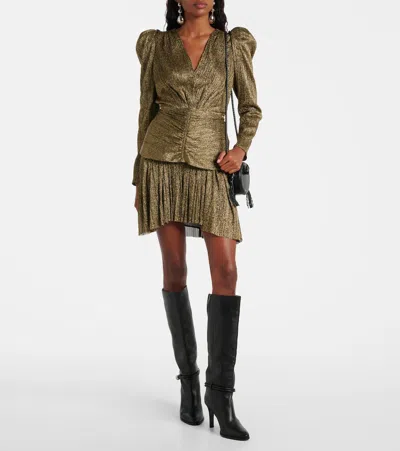 Isabel Marant Houna Tasseled Leather Shoulder Bag In Black