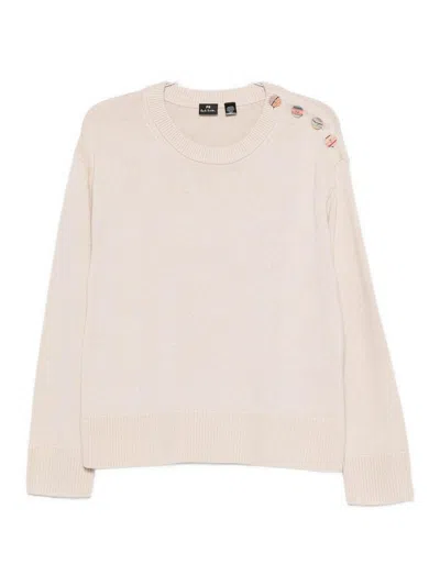 Ps By Paul Smith Ps Paul Smith Beige Polyester Wool Sweaters In Pink