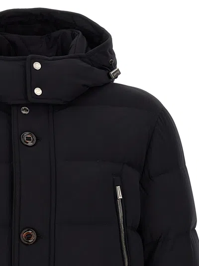 Moorer Gorner Puffer Jackets Blue In Black