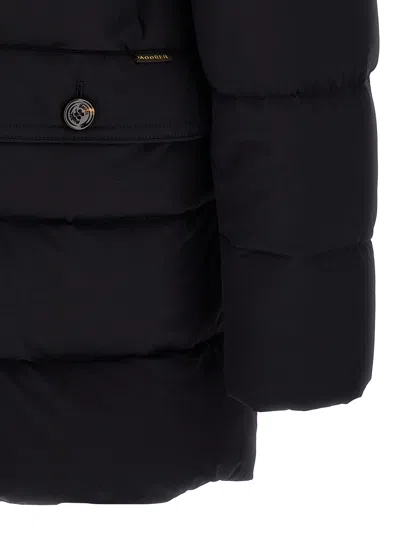 Moorer Gorner Puffer Jackets Blue In Black