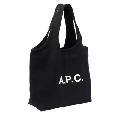 Apc A.p.c. Ninon Canvas Tote Bag In Black