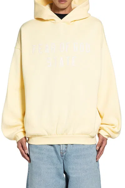 Fear Of God Long-sleeve Cotton Hoodie In Neutral