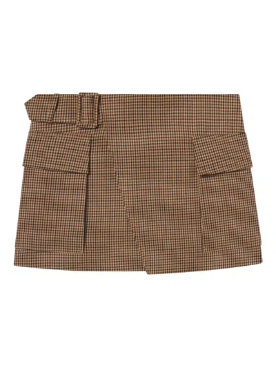 A.l.c A. L.c. Conan Skirt Tan Multi In Brown