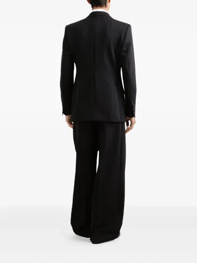 Dolce & Gabbana Double-breasted Sicilia Jacket In Black