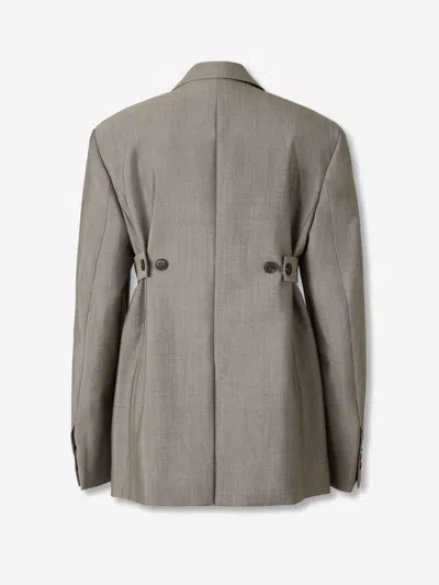 Alexander Wang Blazer In Straight Cut In Gray