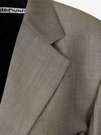 Alexander Wang Blazer In Straight Cut In Gray
