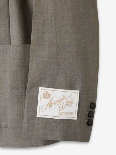 Alexander Wang Blazer In Straight Cut In Gray