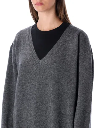 Rhea Costa Oversized Knitwear V Neckline In Multi