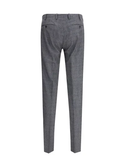 Germano 1952 Checked Tailored Trousers In Gray
