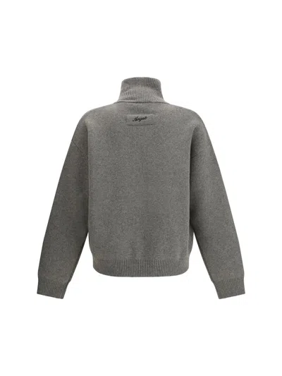 Axel Arigato Core Zip-up Cardigan In Gray