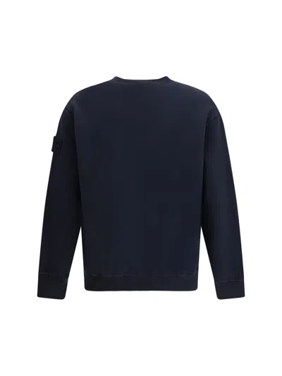 Stone Island Logo Badge Sweatshirt In Animal Print