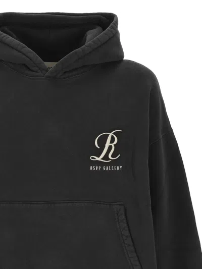 Agolde Long-sleeved Hooded Sweatshirt In Black
