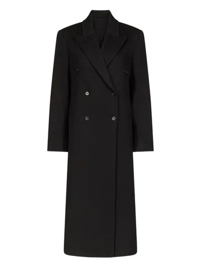 Loulou De Saison Rosco Double-breasted Coat In Black