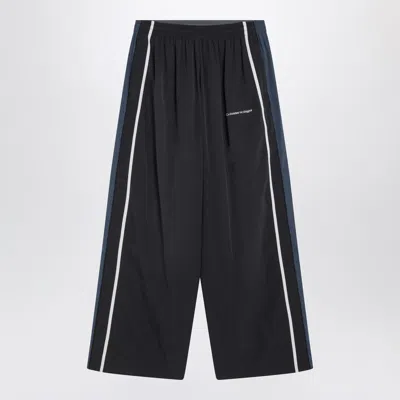 Balenciaga Sporty Trousers Featuring Side Stripes In Black
