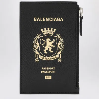 Balenciaga Passport Long Wallet 1 Ticket In Black