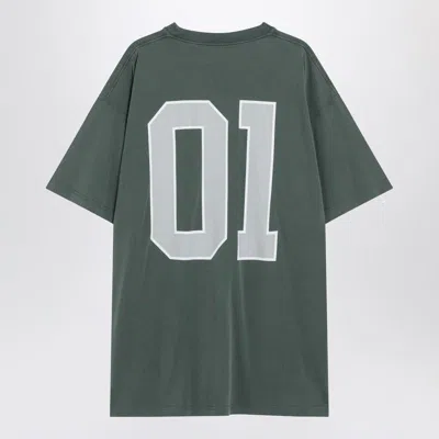 Balenciaga Graphic Print Basketball Short Sleeve T-shirt In Green