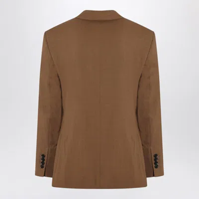 Ami Alexandre Mattiussi Ami Paris Hazelnut Single-breasted Wool Jacket Men In Brown