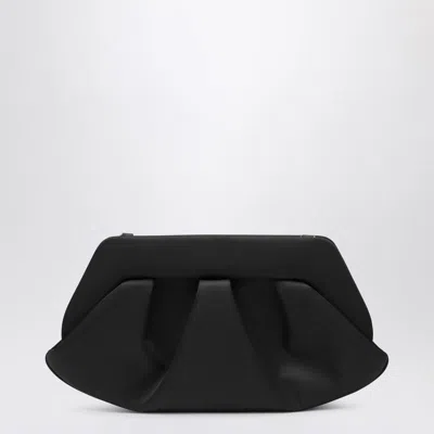 Themoirè Clutch Emera In Satin In Black