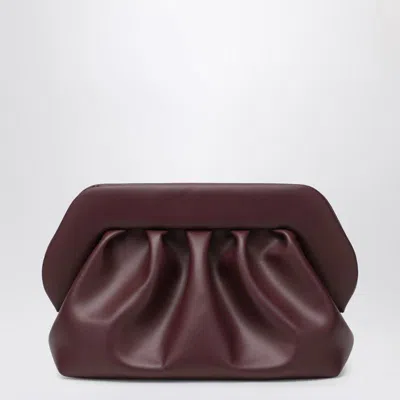 Themoirè Medium Bios Clutch Prune In Red